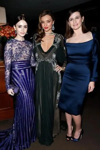 LILY COLLINS MIRANDA KERR AND EMILY MORTIMER 