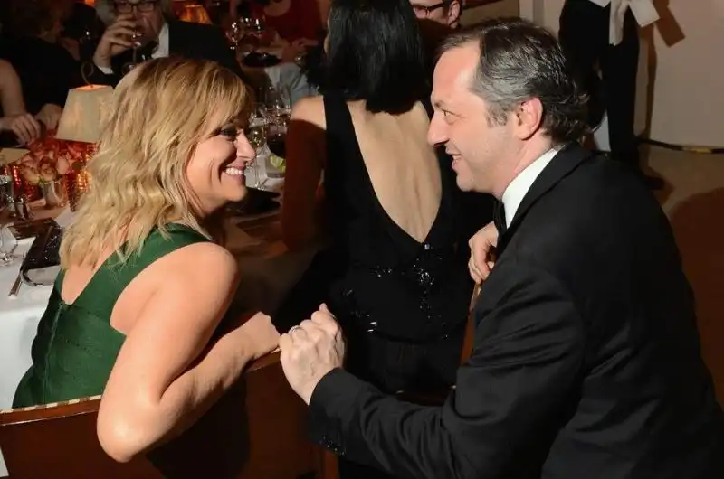 Amy Poehler and Judd Apatow 