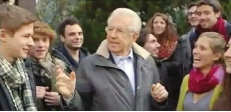 SPOT ELETTORALE MARIO MONTI TRA I GIOVANI 