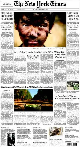 THE NEW YORK TIMES 