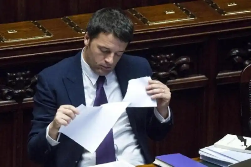 FIDUCIA RENZI ALLA CAMERA FOTO LAPRESSE 