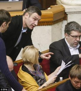 VITALI KLITSCHKO IN PARLAMENTO