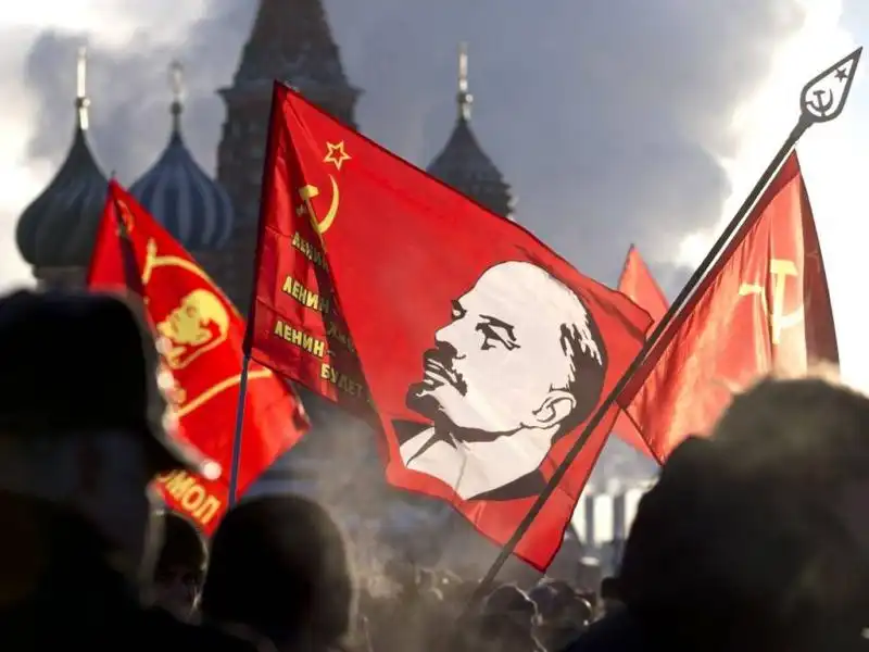 Anniversario della morte di Lenin a Mosca 