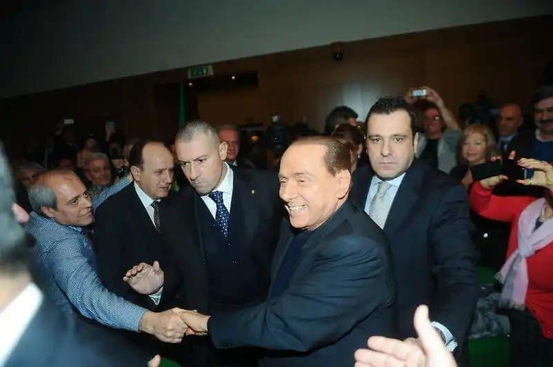 BERLUSCONI NEL CLUB FORZA SILVIO DI MILANO