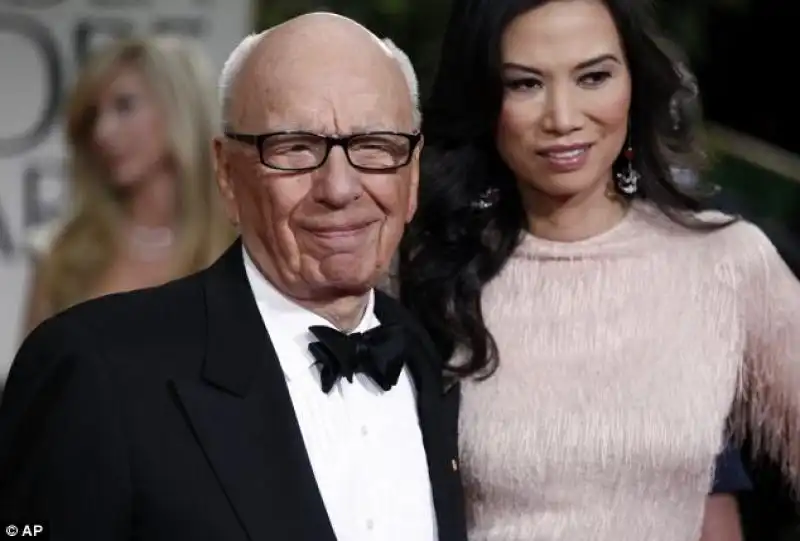 La Deng con il marito Rupert Murdoch 