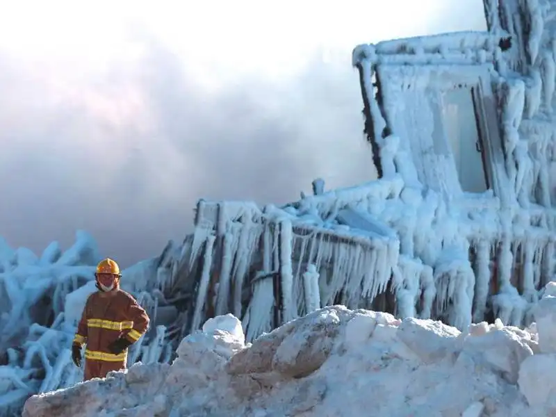 Dopo il rogo su L Ile Verte in Quebec 