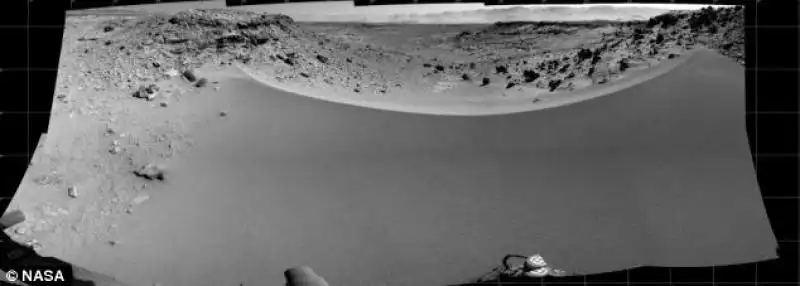 La duna che Curiosity deve affrontare 