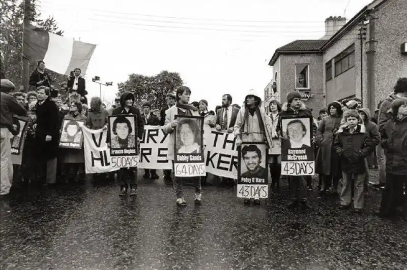 During the hunger strike by IRA members held in Maze prison there was violent rioting and demonstrations in the streets of Belfast 