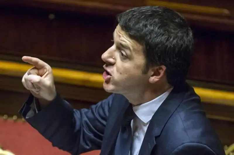 FIDUCIA AL GOVERNO RENZI IN SENATO FOTO LAPRESSE 