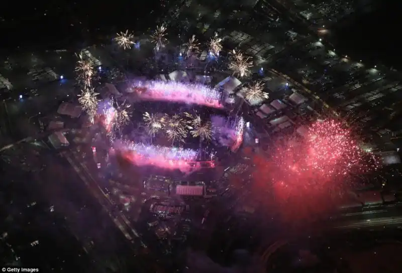 Fuochi d artificio al MetLife Stadium 