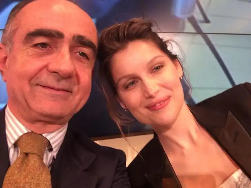 GIANCARLO LEONE E LAETITIA CASTA 