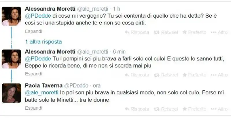 HACKER IN AZIONE SUGLI ACCOUNT TWITTER DI PAOLA TAVERNA E ALESSANDRA MORETTI 