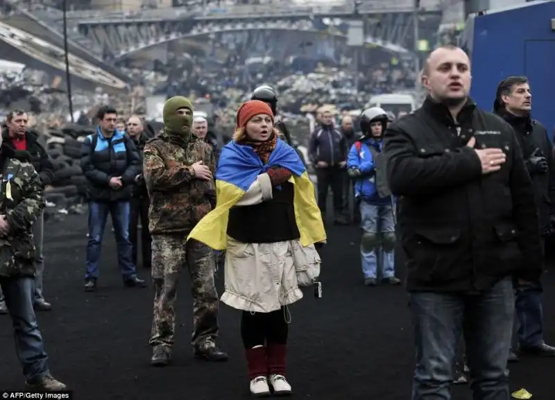 kiev, manifestanti anti governativi