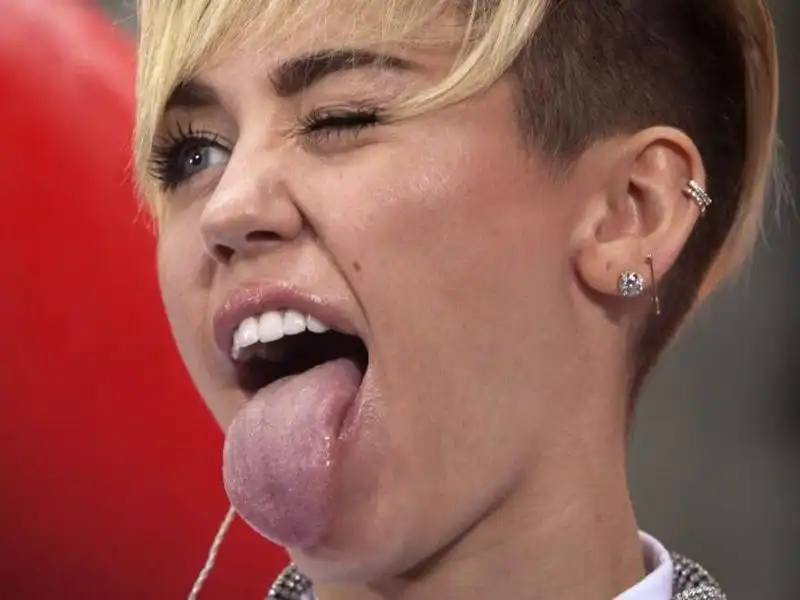 La linguaccia simbolo di Miley 