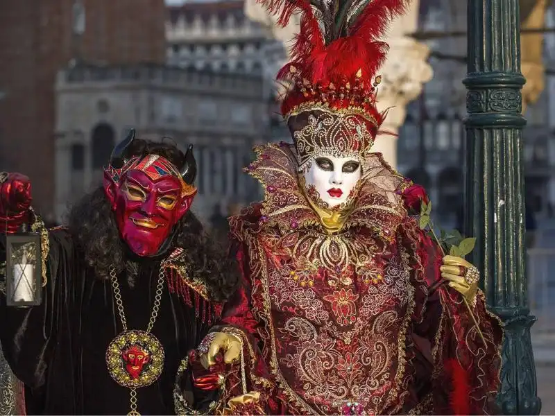 Maschere al Carnevale di venezia 