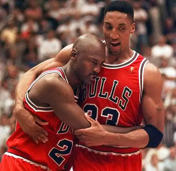 michael jordan scottie pippen first game 