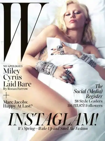 Miley Cyrus in copertina su W 