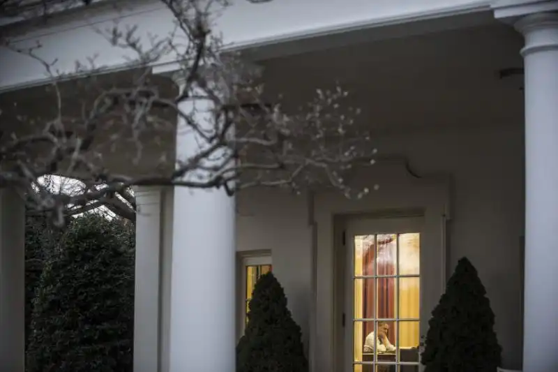 Obama al lavoro per il Congresso 