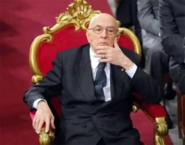 il presidente della repubblica giorgio napolitano 