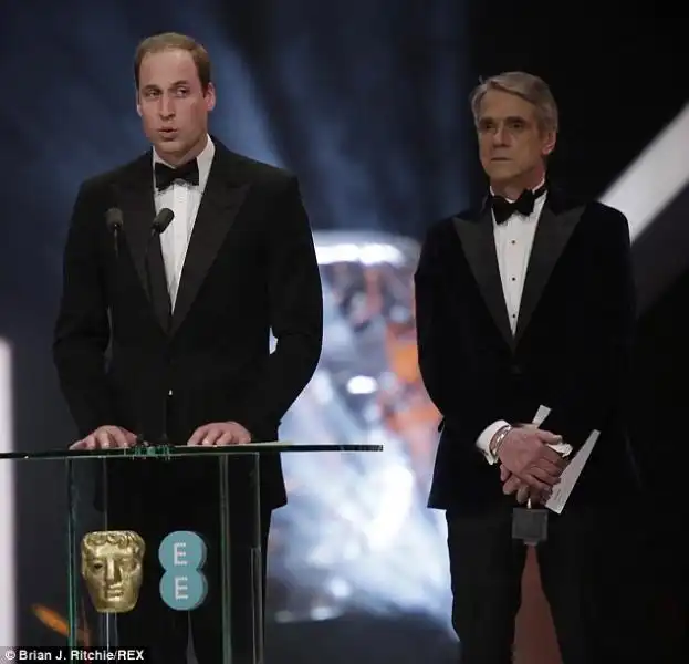 Prince William con Jeremy Irons 