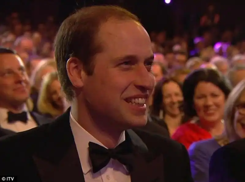 Il Principe William in prima fila ai BAFTA 