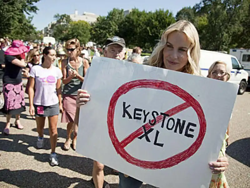 PROTESTE CONTRO L'OLEODOTTO KEYSTONE