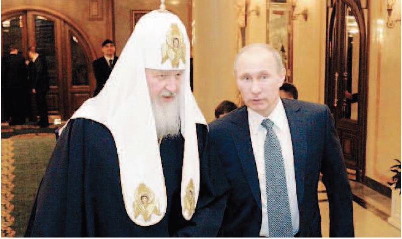 PUTIN E IL CAPO DELLA CHIESA ORTODOSSA