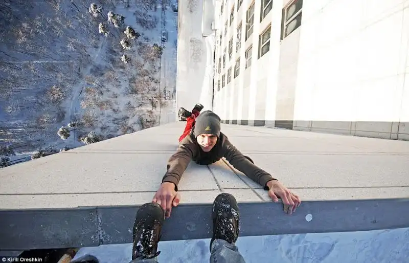 Il rooftopping molto praticato in Russia 