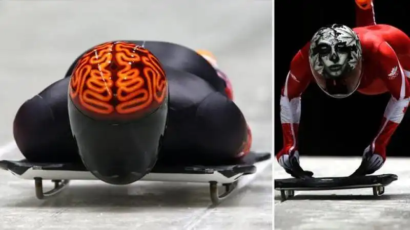 La squadra canadese di Skeleton 