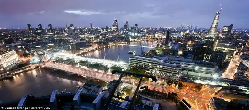 Vista dalla South Bank Tower di Londra 