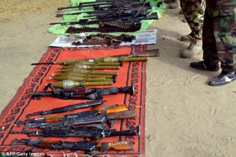 armi abbandonate da boko haram