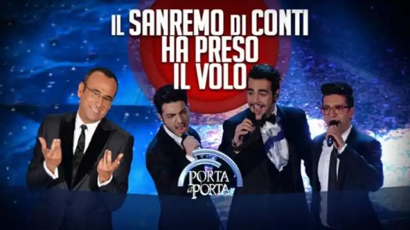 bruno vespa il volo porta a porta sanremo