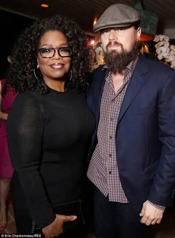 dicaprio e oprah al netflix party