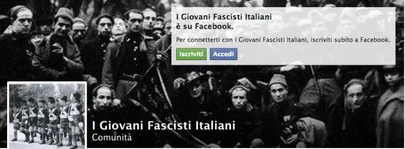 giovani fascisti italiani pagina facebook