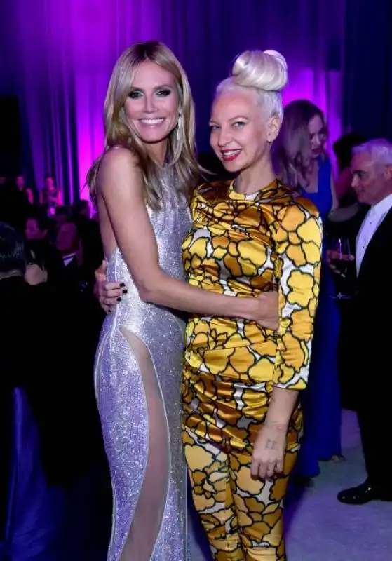 heidi klum e sia senza parrucca