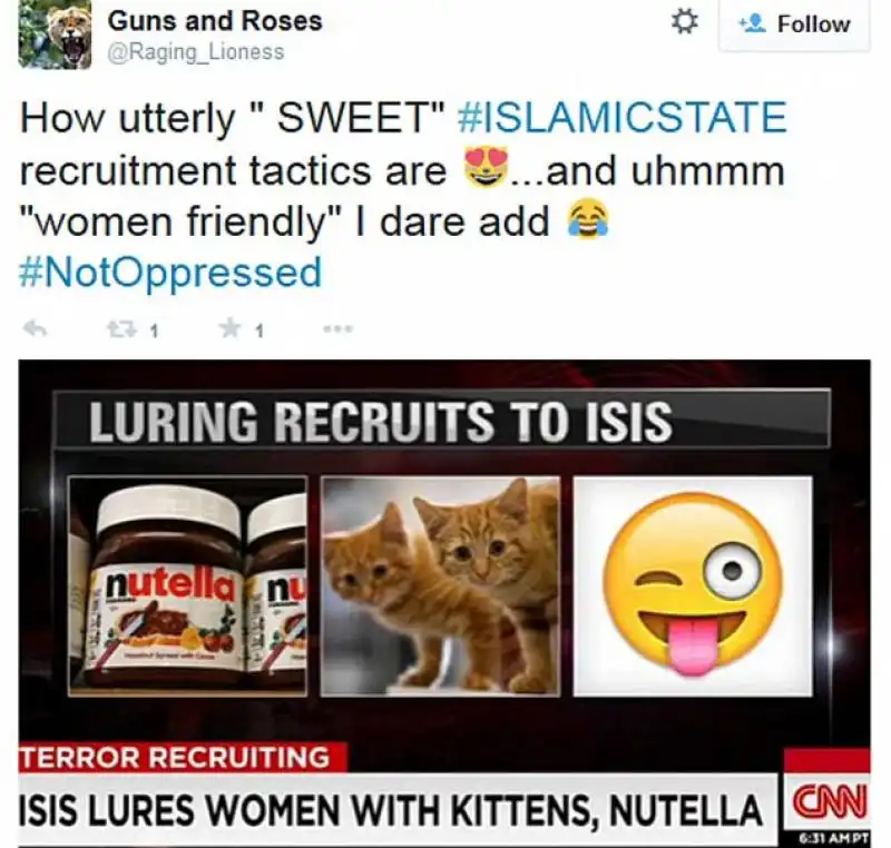 isis recluta donne con nutella e gattini 2