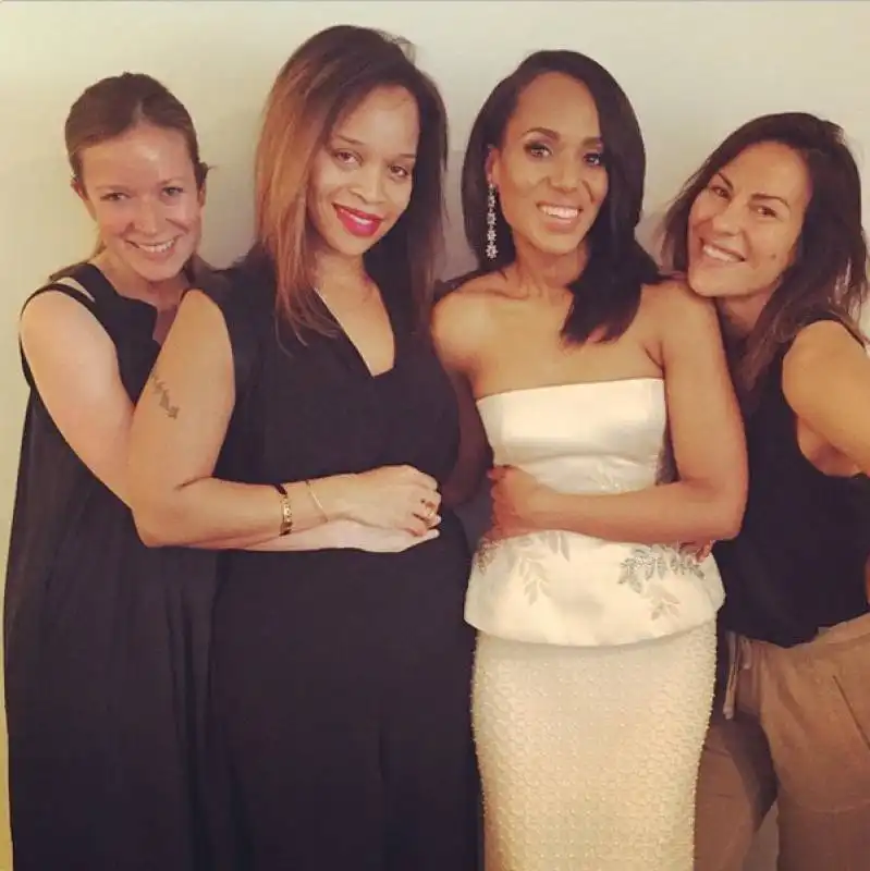 kerry washington con le stylist