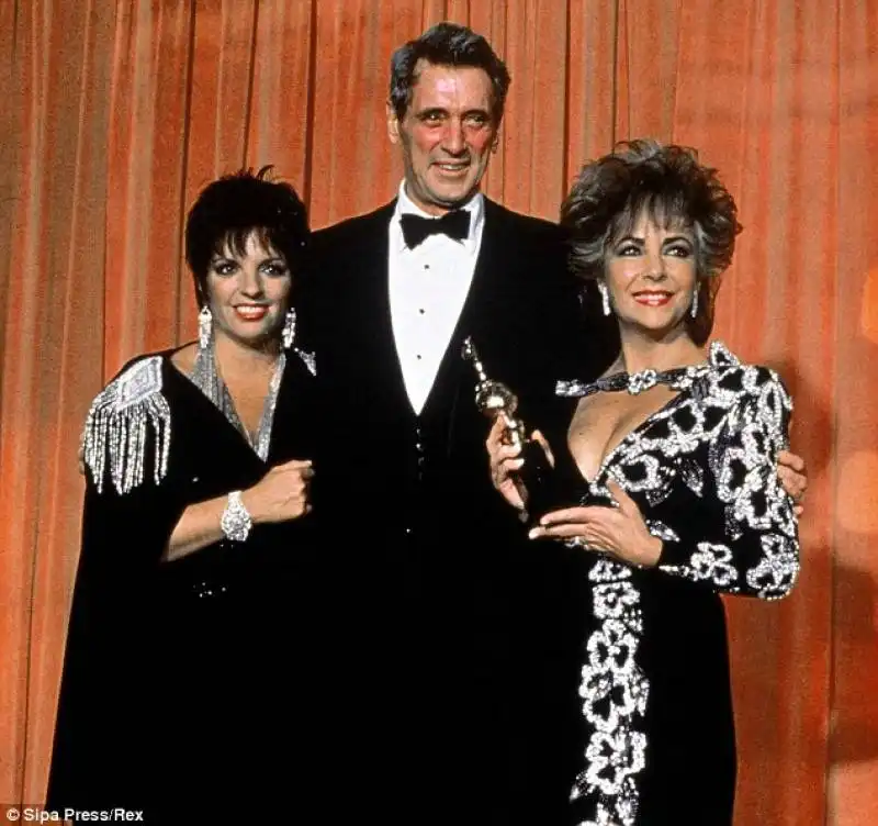 Rock Hudson , Liza Minnelli e Liz Taylor 