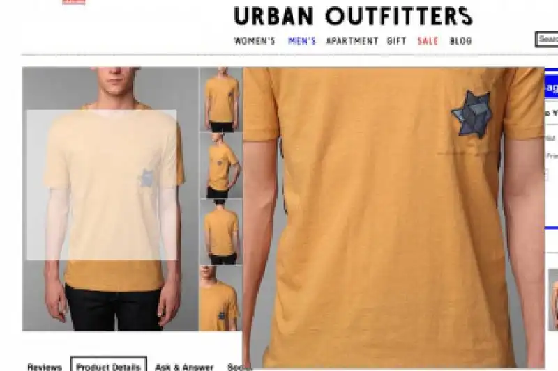 stella di david per urban outfitters