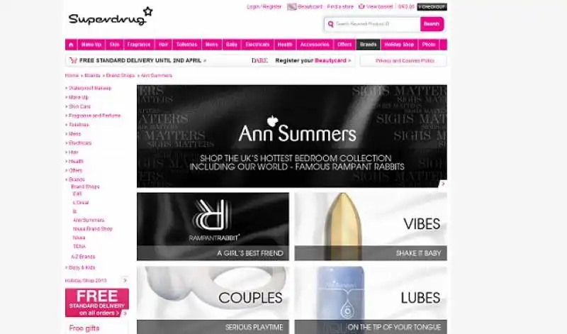 superdrug e ann summers 3