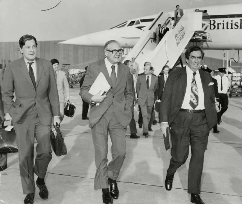 anthony crosland james callaghan e denis healey dopo il viaggio in concorde