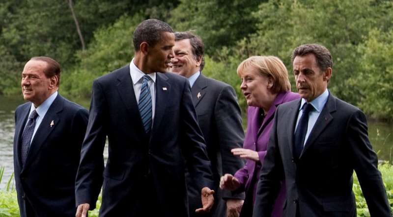 berlusconi obama sarkozy merkel