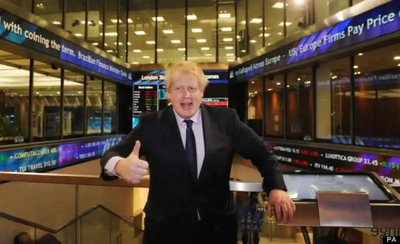 BORIS JOHNSON BORSA DI LONDRA