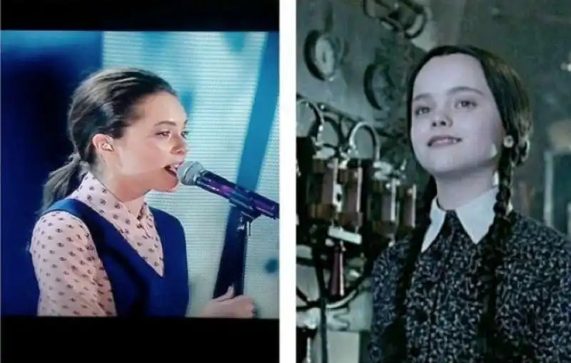 francesca michielin come mercoledi della famiglia addams