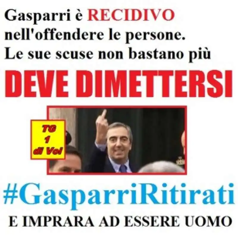 gasparri e la battuta su handicappato day    