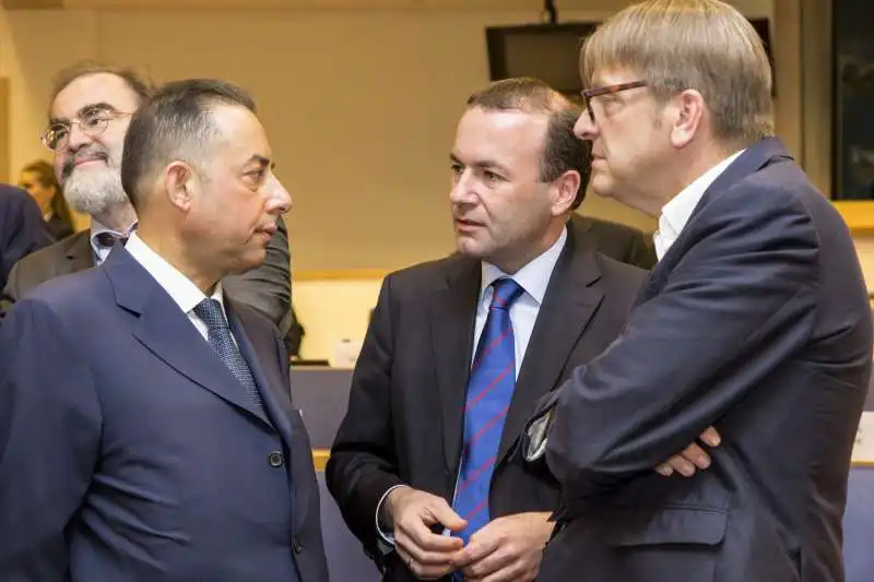 gianni pittella manfred weber guy verhofstadt