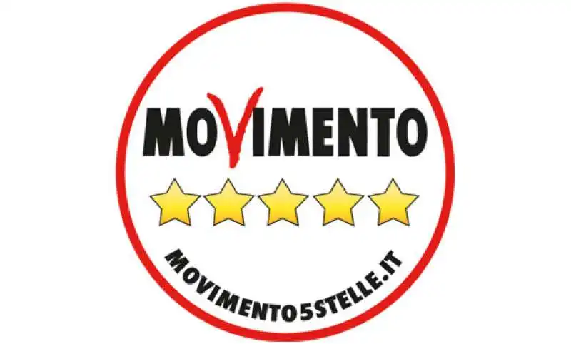 IL NUOVO SIMBOLO DEL MOVIMENTO CINQUE STELLE SENZA IL NOME DI GRILLO