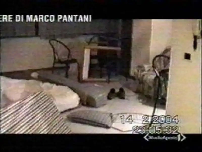 la stanza  di marco pantani in hotel