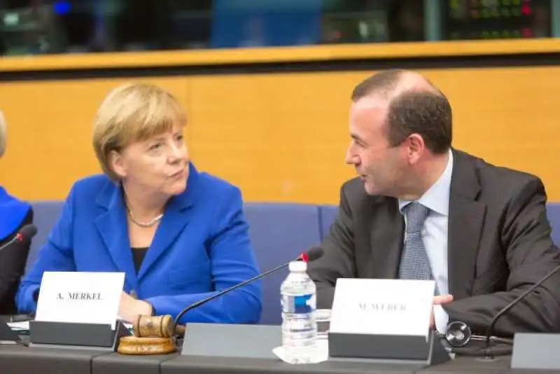 merkel  con manfred weber