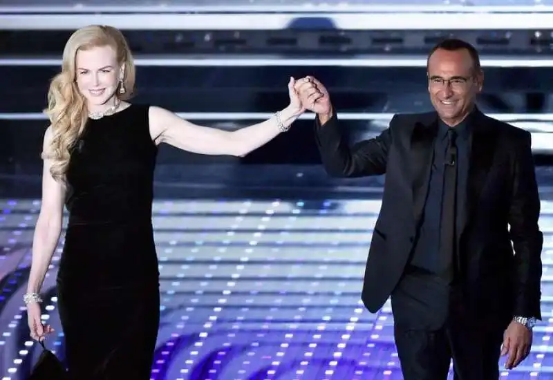 nicole kidman e carlo conti